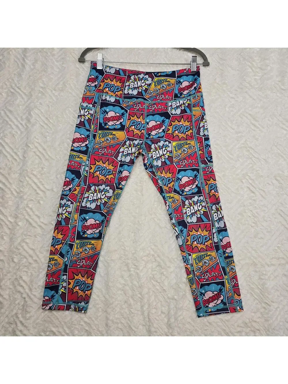 Constantly Varied Gear Comic Pop Art Leggings Colorful Workout size Medium - Picture 2 of 6